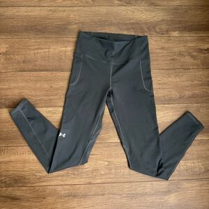 NWOT Under Armour Gray Grey Fitted Workout Athletic Leggings Size Medium M